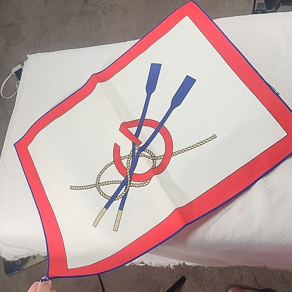 Vintage 1970 Gucci Linen Nautical Set Of 8-  4 Placemats And 4 Napkins - Picture 7 of 13